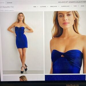 Dynamite Knot Front Bustier Dress 💙